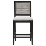 Elodie 5-piece Extension Leaf Counter Dining Set Black