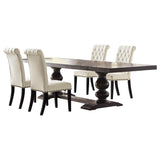 Phelps 5-piece Rectangular Dining Table Set Distressed Noir