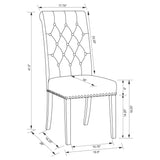 Phelps 8-piece Rectangular Dining Table Set Distressed Noir