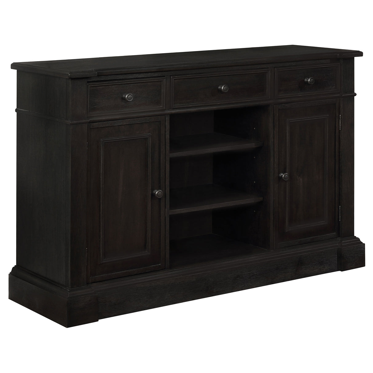 Furniture City Houma - Coaster - Phelps 2-door Sideboard Buffet Cabinet Distressed Noir - 121235