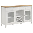 Furniture City Houma - Coaster - Hollis 2-door Dining Sideboard Buffet Storage Cabinet White - 122245