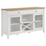 Furniture City Houma - Coaster - Hollis 2-door Dining Sideboard Buffet Storage Cabinet White - 122245
