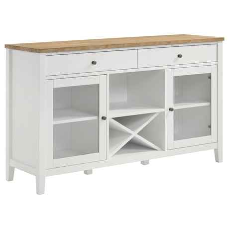 Furniture City Houma - Coaster - Hollis 2-door Dining Sideboard Buffet Storage Cabinet White - 122245