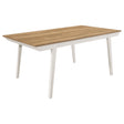 Furniture City Houma - Coaster - Nogales Rectangular 71-inch Wood Dining Table Off White - 122301