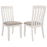 Furniture City Houma - Coaster - Nogales Wood Dining Side Chair Off White (Set of 2) - 122302