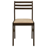 Bucknell 3-piece Round Drop Leaf Dining Table Set Cappuccino