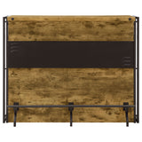 Renaldi 3-shelf Home Bar Wine Cabinet Rustic Nutmeg