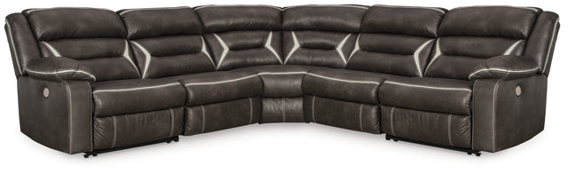 Furniture City Houma - Ashley Furniture - Kincord 5-Piece Power Reclining Sectional - 5-Piece Power Reclining Sectional / Midnight - 13104S6