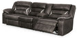 Furniture City Houma - Ashley Furniture - Kincord 2-Piece Power Reclining Sectional Sofa - 2-Piece Power Reclining Sectional Sofa / Midnight - 13104S1