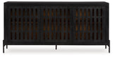 Vallisburg - Accent Cabinet - Black / Natural