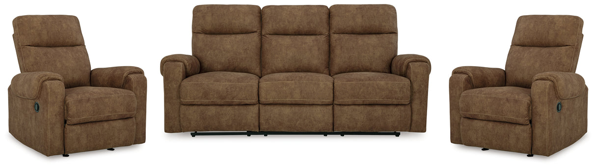 Furniture City Houma - Ashley Furniture - Edenwold Reclining Sofa and 2 Recliners - Reclining Sofa and 2 Recliners - 13805U4
