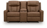 Mackmenville - Double Reclining Loveseat With Console