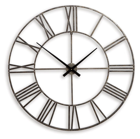 Paquita - Wall Clock - Antique Silver