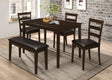 Furniture City Houma - Coaster - Guillen 5-piece Rectangular Dining Table Set Cappuccino - 150232