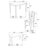Guillen 5-piece Rectangular Dining Table Set Cappuccino