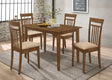 Furniture City Houma - Coaster - Robles 5-piece Rectangular Dining Table Set Chestnut - 150430