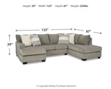 Creswell 2-Piece Sectional with Ottoman