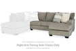 Furniture City Houma - Ashley Furniture - Creswell Right-Arm Facing Sofa Chaise - RAF Sofa Chaise / Stone - 1530503