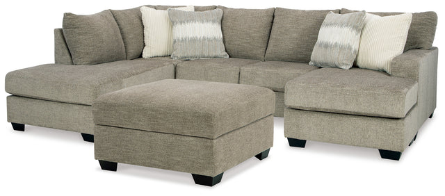 Furniture City Houma - Ashley Furniture - Creswell 2-Piece Sectional with Chaise and Ottoman - 2-Piece Sectional with Chaise and Ottoman - 15305U2