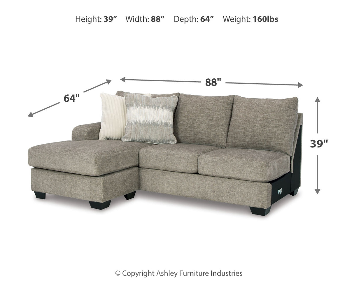 Creswell Left-Arm Facing Sofa Chaise