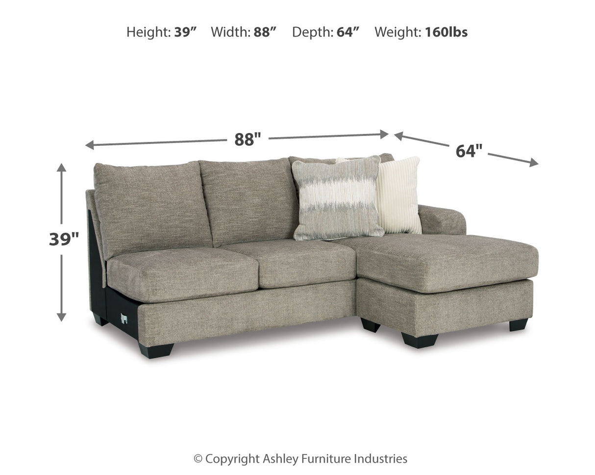 Creswell Right-Arm Facing Sofa Chaise