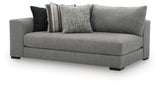 Creston Heights - LAF Corner Chaise - Smolder