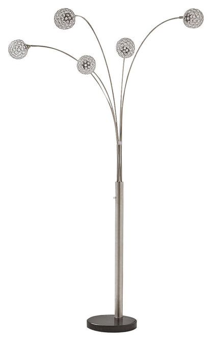 Winter - Metal Arc Lamp - Silver Finish