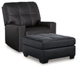 Furniture City Houma - Ashley Furniture - Barlin Mills Recliner and Oversized Accent Ottoman - Recliner and Oversized Accent Ottoman - 17004U4