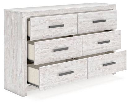 Cayboni - Six Drawer Dresser - Whitewash