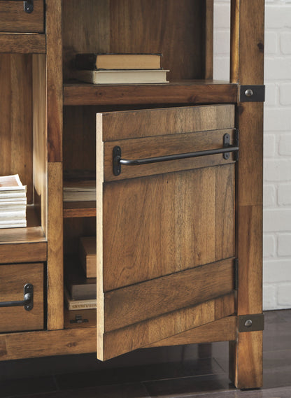 Roybeck - Accent Cabinet - Light Brown / Bronze