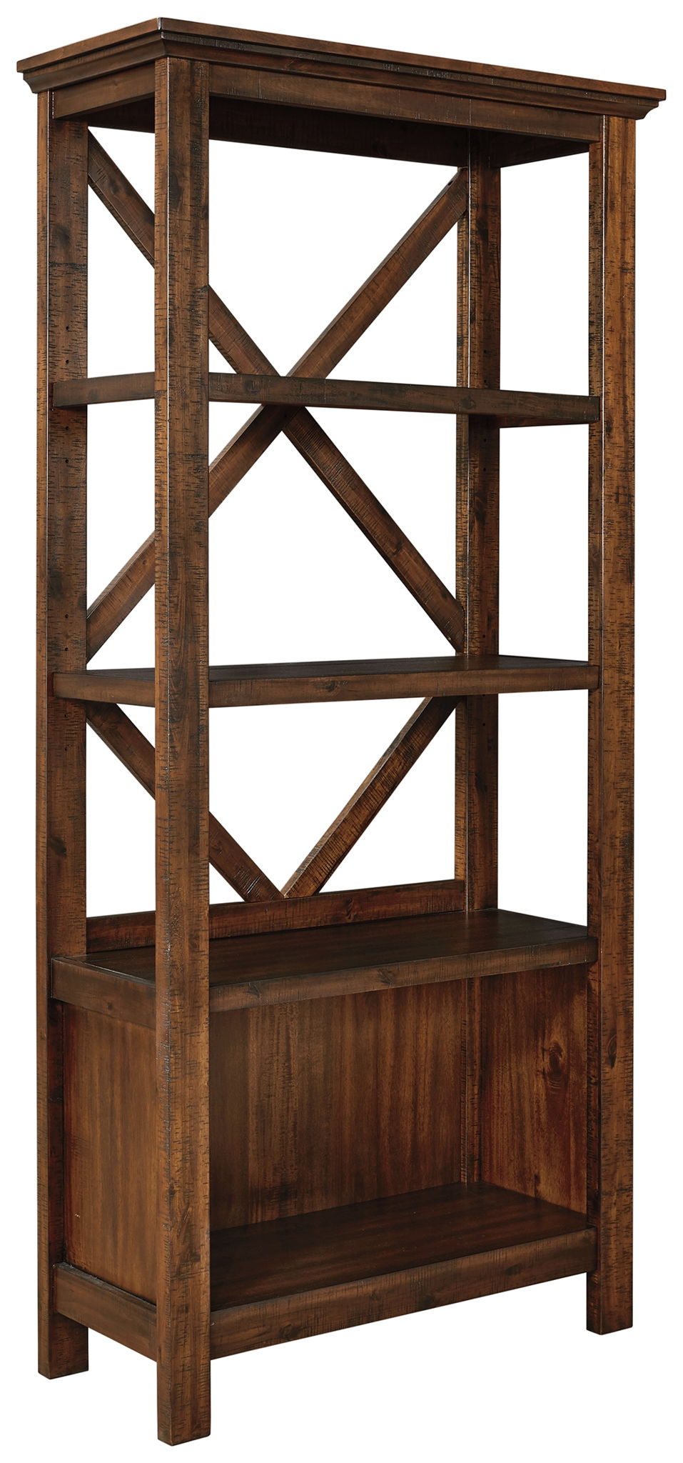 Baldridge - Large Bookcase - Rustic Brown