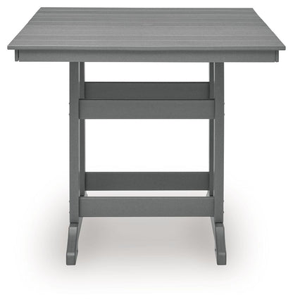 Sanctuary Beach - Square Counter Table With Umbrella Option - Dark Gray