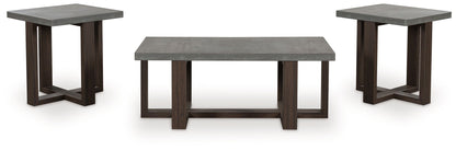 Dynnford - Occasional Table Set (Set of 3) - Gray / Brown