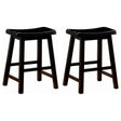 Furniture City Houma - Coaster - Durant Wood Backless Counter Stool Black (Set of 2) - 180019