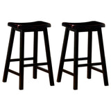 Furniture City Houma - Coaster - Durant Wood Backless Bar Stool Black (Set of 2) - 180029