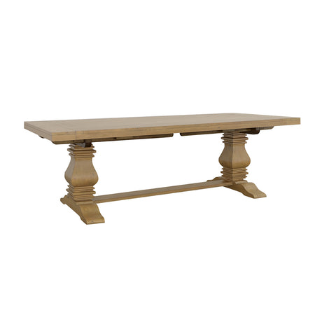 Furniture City Houma - Coaster - Florence 126-inch Extension Dining Table Rustic Honey - 180201