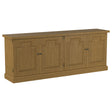 Furniture City Houma - Coaster - Florence 4-door Dining Sideboard Buffet Cabinet Rustic Honey - 180205