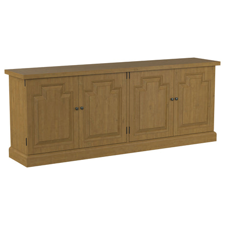 Furniture City Houma - Coaster - Florence 4-door Dining Sideboard Buffet Cabinet Rustic Honey - 180205