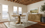 Florence 4-door Dining Sideboard Buffet Cabinet Rustic Honey