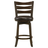 Murphy Wood Counter Height Swivel Bar Chair Dark Brown