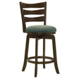 Furniture City Houma - Coaster - Murphy Wood Counter Height Swivel Bar Chair Hunter Green - 181378