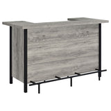 Furniture City Houma - Coaster - Bellemore Freestanding Home Bar Wine Cabinet Grey Driftwood - 182105