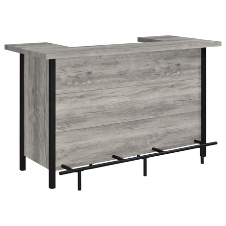 Furniture City Houma - Coaster - Bellemore Freestanding Home Bar Wine Cabinet Grey Driftwood - 182105