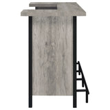 Bellemore Freestanding Home Bar Wine Cabinet Grey Driftwood