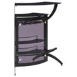 Furniture City Houma - Coaster - Dallas 2-shelf Curved Freestanding Home Bar Cabinet Black - 182135