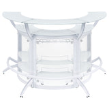 Dallas 3-piece Curved Freestanding Home Bar Cabinet White