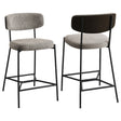 Furniture City Houma - Coaster - Elison Counter Height Bar Stool Light Brown (Set of 2) - 182656