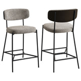 Furniture City Houma - Coaster - Elison Counter Height Bar Stool Light Brown (Set of 2) - 182656