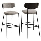 Furniture City Houma - Coaster - Elison Pub Height Bar Stool Light Brown (Set of 2) - 182657