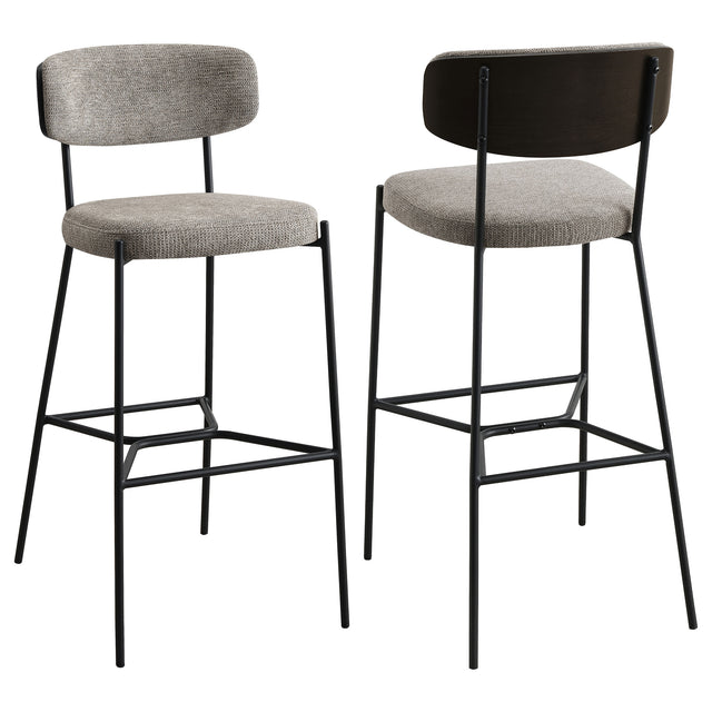 Furniture City Houma - Coaster - Elison Pub Height Bar Stool Light Brown (Set of 2) - 182657